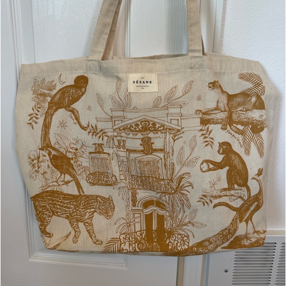 Sezane canvas tote
